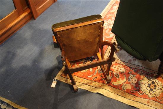 A Reformed Gothic oak dining chair, designed by Edward Welby Pugin, c.1864,